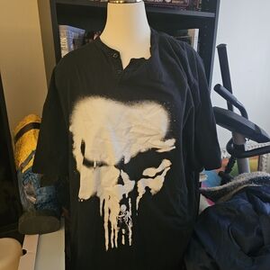 Marvel Black and White Punisher T-Shirt